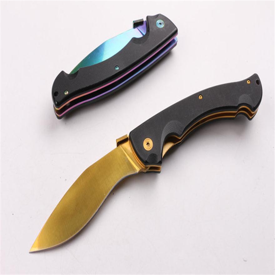 COLD STEEL RAJAH II Gold Tactical Folding Knife D2 Blade G10 56HRC Outdoor Hunting Survival Pocket Knife Military Utility EDC Dogleg Kn220F
COLD STEEL RAJAH II Gold Tactical Folding Knife D2 Blade G10 56HRC Outdoor Hunting Survival Pocket Knife Military Utility EDC Dogleg Kn220F