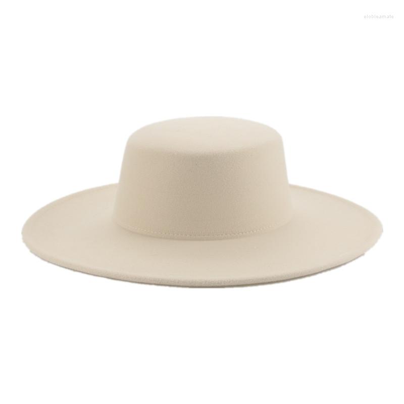 Berets Fedora Hat Men Women Wide Brim 10cm Flat Camel Black Women's Wedding Decorate Panama Men's Pamelas Y Tocados Para Bodas, Black1
Berets Fedora Hat Men Women Wide Brim 10cm Flat Camel Black Women's Wedding Decorate Panama Men's Pamelas Y Tocados Para Bodas, Black1