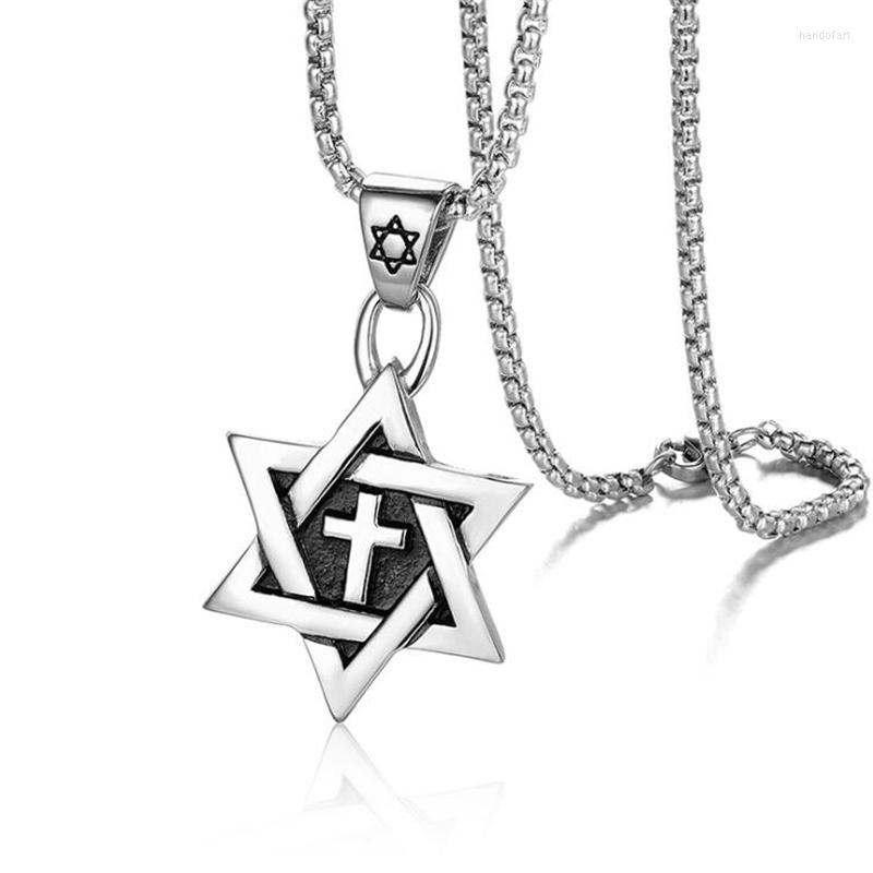 Pendant Necklaces High Quality Metal Gold Plated Star Of David Cross Necklace Classic Jewish Cultist Amulet Jewelry
Pendant Necklaces High Quality Metal Gold Plated Star Of David Cross Necklace Classic Jewish Cultist Amulet Jewelry