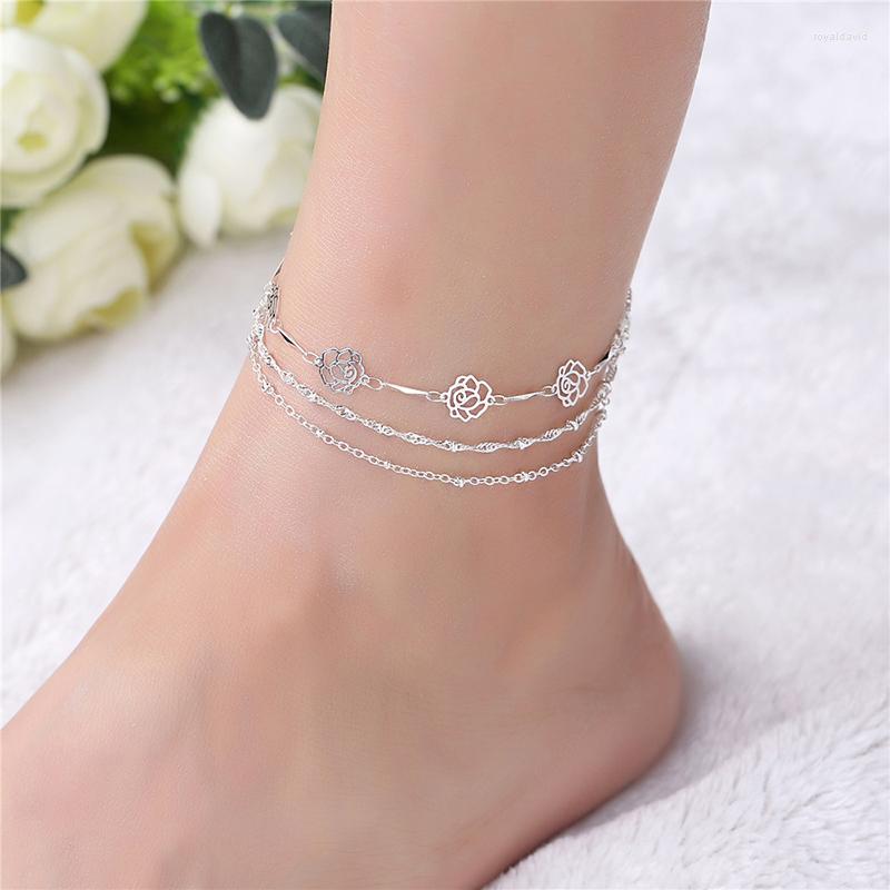 Anklets Fashion Silver Color Chain For Women Party Elegant Flower Ankle Bracelet Foot Jewelry Girl Gifts SB150
Anklets Fashion Silver Color Chain For Women Party Elegant Flower Ankle Bracelet Foot Jewelry Girl Gifts SB150