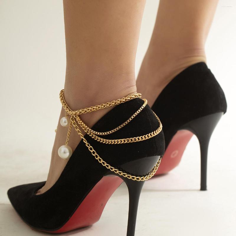 Anklets High Heel Sexy Gold Ankle Chain Wedding Women Multi-layer Foot Barefoot Sandals Beach Jewelry Female Anklet
Anklets High Heel Sexy Gold Ankle Chain Wedding Women Multi-layer Foot Barefoot Sandals Beach Jewelry Female Anklet