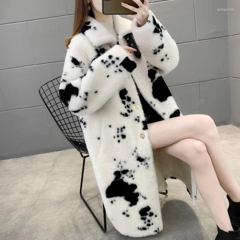Women' Fur Autumn And Winter Women' Imitation Mink Coat Cow Pattern Long Square Collar Mid-length, White
Women' Fur Autumn And Winter Women' Imitation Mink Coat Cow Pattern Long Square Collar Mid-length, White