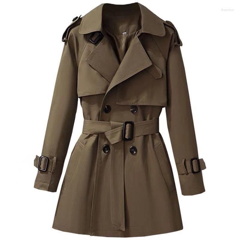 Women' Trench Coats 2022 Spring Autumn Windbreaker Women' Clothing Fashion Double Breasted Female Short Outerwear D1257, Black
Women' Trench Coats 2022 Spring Autumn Windbreaker Women' Clothing Fashion Double Breasted Female Short Outerwear D1257, Black