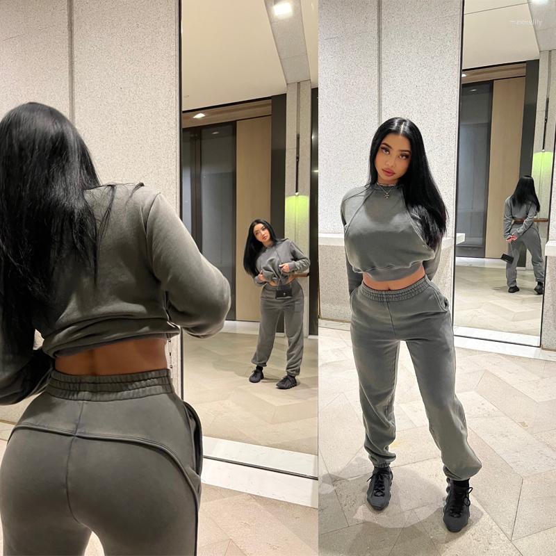 Women' Two Piece Pants 3-Color Winter Press Line Heavy Fading Washed Fleece Looped Sweatpants Suit Pullover Sweater, Dark blue pants
Women' Two Piece Pants 3-Color Winter Press Line Heavy Fading Washed Fleece Looped Sweatpants Suit Pullover Sweater, Dark blue pants