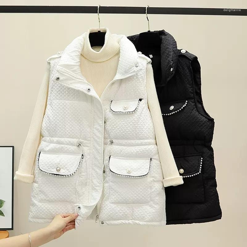 Women's Vests 2022 Winter Sleeveless Stand Collar Multi Pockets Thick Cotton Vest Women Jacket Autumn, Black
Women's Vests 2022 Winter Sleeveless Stand Collar Multi Pockets Thick Cotton Vest Women Jacket Autumn, Black
