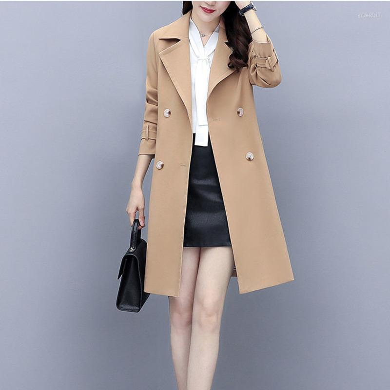 Women's Trench Coats Coat For Women Spring 2022 Autumn Fashion All-match Adjustable Waist Slim Mid-length Windbreaker Female Overcoat Abrigo, Blue
Women's Trench Coats Coat For Women Spring 2022 Autumn Fashion All-match Adjustable Waist Slim Mid-length Windbreaker Female Overcoat Abrigo, Blue