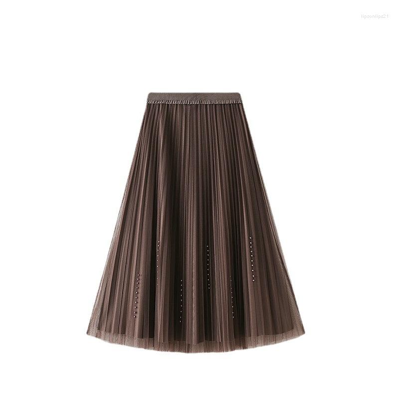 Skirts Casual Skirt Winter Korean Reversible Mesh Velvet Tulle Women Beading High Waist Mid-Length Pleated Female, Black
Skirts Casual Skirt Winter Korean Reversible Mesh Velvet Tulle Women Beading High Waist Mid-Length Pleated Female, Black