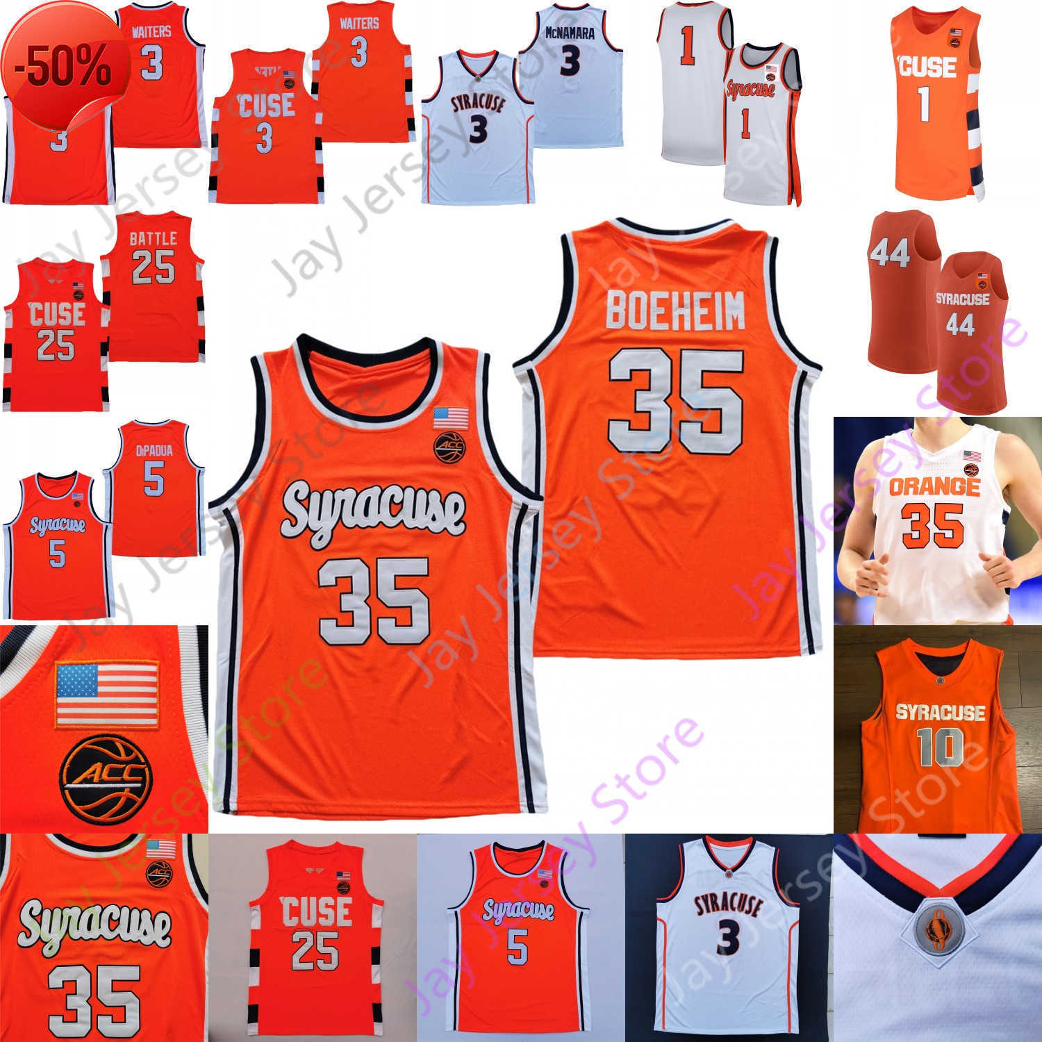 Syracuse Orange Basketball Jersey NCAA College Anthony Buddy Boeheim Joseph Girard III Waiters Benny Williams Cole Swider Symir Torrence, Orange ii
Syracuse Orange Basketball Jersey NCAA College Anthony Buddy Boeheim Joseph Girard III Waiters Benny Williams Cole Swider Symir Torrence, Orange ii