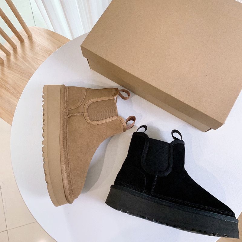 Boots Australia Black Chestnut Neumel Platform Chelsea Shearling Suede boots Women's Girl's Snow Boot Ankle Booties Sheepskin Wool Fur Lined, Ugcs10132
Boots Australia Black Chestnut Neumel Platform Chelsea Shearling Suede boots Women's Girl's Snow Boot Ankle Booties Sheepskin Wool Fur Lined, Ugcs10132