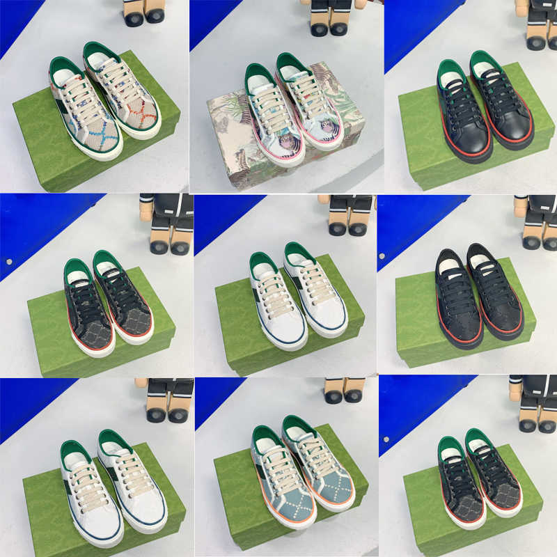 Fashion Designer Tennis 1977 Sneakers Canvas Platform Men Trainer Classical Versatile Print High and Low Chaussures With Box Size 35-46 NO411, Sock