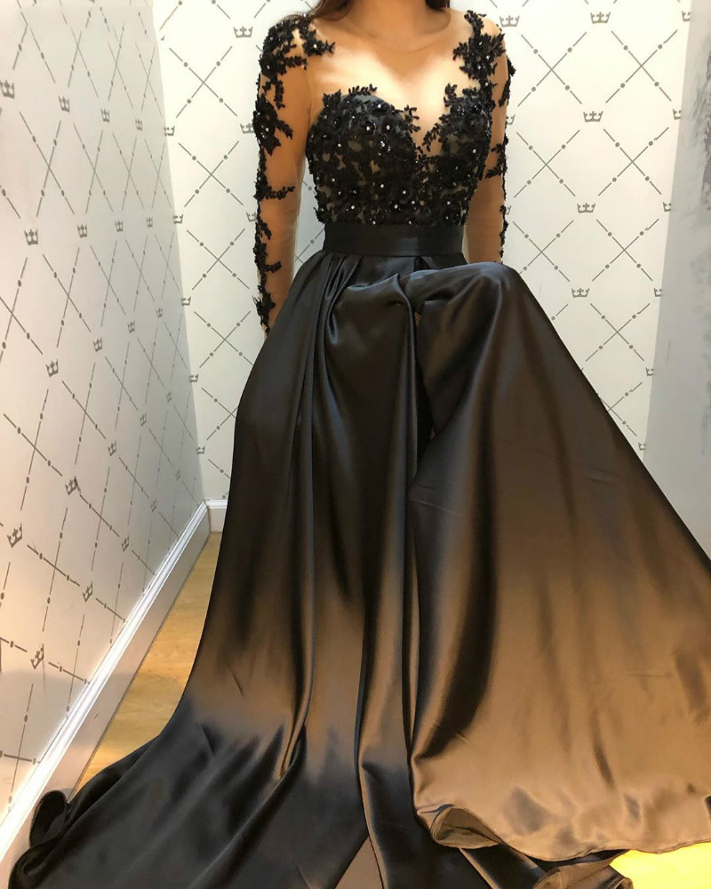 Evening Formal Dress Abendkleider Vestido Longo Festa Robe De Soiree Black Long Sleeve Arabic Long Evening Dresses, White
Evening Formal Dress Abendkleider Vestido Longo Festa Robe De Soiree Black Long Sleeve Arabic Long Evening Dresses, White