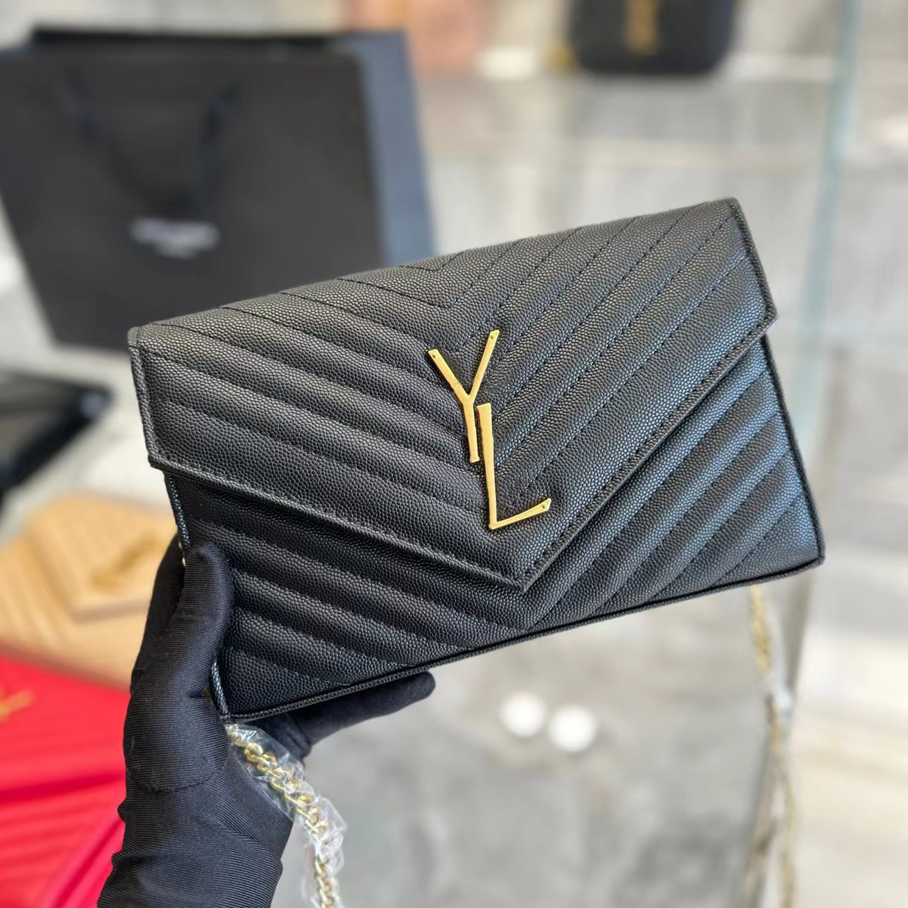 Designer bags Crossbody bag Genuine Leather Saint Laurent Chain Wallet woc tote bag Handbags Metal Calfskin Luxury Fashion Shoulder bags Women Clutch Belt bags0, Original box
Designer bags Crossbody bag Genuine Leather Saint Laurent Chain Wallet woc tote bag Handbags Metal Calfskin Luxury Fashion Shoulder bags Women Clutch Belt bags0, Original box