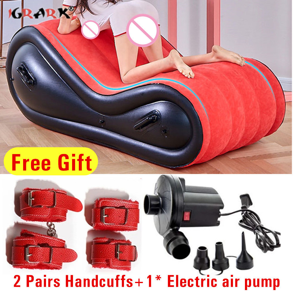 Bondage Sexy Inflatable Sofa Erotic Bed Furniture BDSM Toys For Couples Men Women Love Position Cushione Adult Games 221121