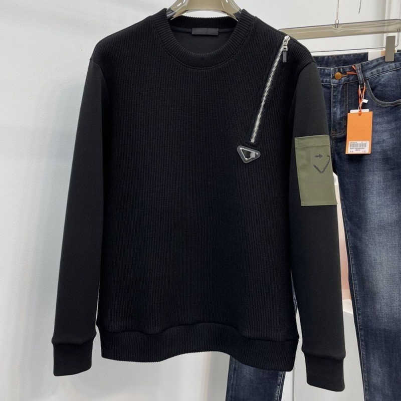 High version sweater mens sweatshirt triangle logo embroidered hoodie vers designer sweaters men women pullover jacket casual coat, Black1
High version sweater mens sweatshirt triangle logo embroidered hoodie vers designer sweaters men women pullover jacket casual coat, Black1
