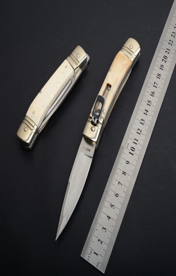 Hubertus Solingen Italian Godfather Mafia Stiletto Tactical Folding Knife Horizontal Horn Handle Automatic Camping Hunting Surviva1250572
Hubertus Solingen Italian Godfather Mafia Stiletto Tactical Folding Knife Horizontal Horn Handle Automatic Camping Hunting Surviva1250572