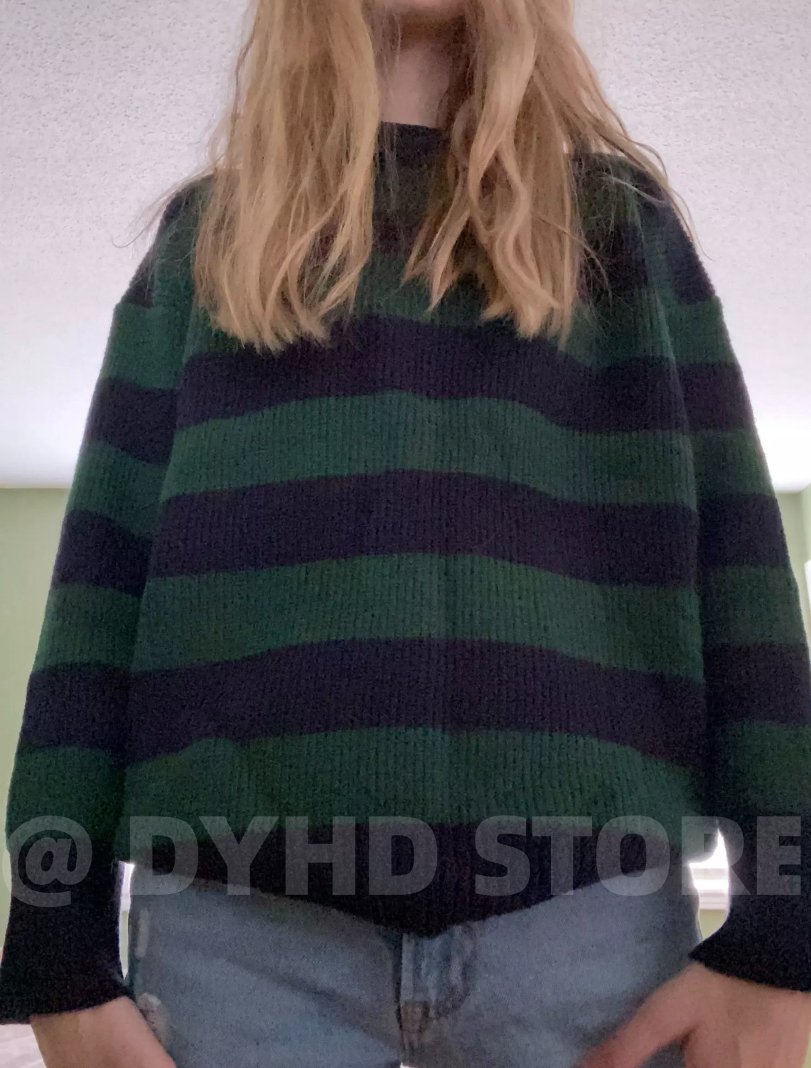 Men's Sweaters Vintage Knitted Men Women Harajuku Casual Cotton Pullover Tate Langdon Same Style Green Striped Tops Autumn 221121