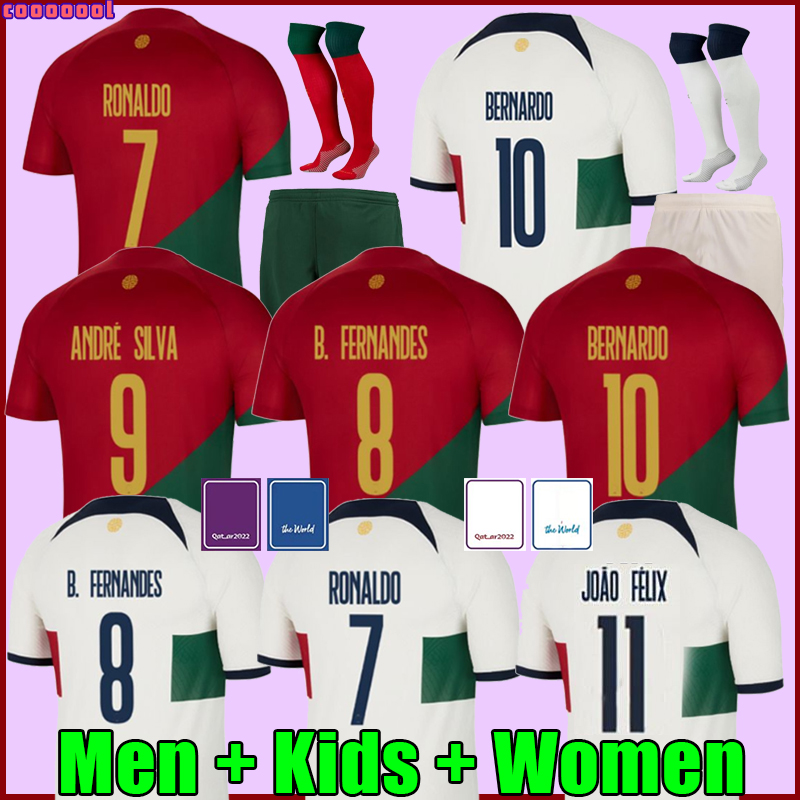 2022 soccer jersey Portuguese Bruno FERNANDES DIOGO J. Portuguesa Retro 2023 Joao Felix 22 23 Football shirt BERNARDO Portugieser home Men Women Kids Kit