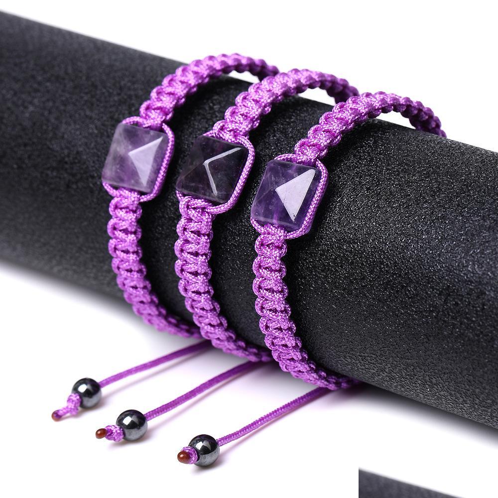 Beaded Women Strands Healing Crystal Pyramid Beads Friendship Bracelets Reiki Positive Energy Gemstone Bangle Chakra Orgone Handmade Dh6Bl
Beaded Women Strands Healing Crystal Pyramid Beads Friendship Bracelets Reiki Positive Energy Gemstone Bangle Chakra Orgone Handmade Dh6Bl
