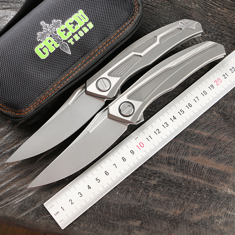 Green Thorn Folding Knife Quantum TC4 Titanium Handle VG10 Blade Camping Fishing Outdoor Portable Practical EDC Tool
Green Thorn Folding Knife Quantum TC4 Titanium Handle VG10 Blade Camping Fishing Outdoor Portable Practical EDC Tool