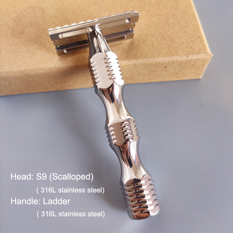 Razors Blades Dscosmetic S9 316L stainless steel double edge safety razor 221119 - view 7