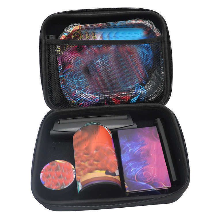 Hookahs Mini Smoke Kits Include Rolling Tray Grinder Smokeing Sets For Creative Smoking Pipe Set With Cigarette Case Herb Tobacco Pipe
Hookahs Mini Smoke Kits Include Rolling Tray Grinder Smokeing Sets For Creative Smoking Pipe Set With Cigarette Case Herb Tobacco Pipe