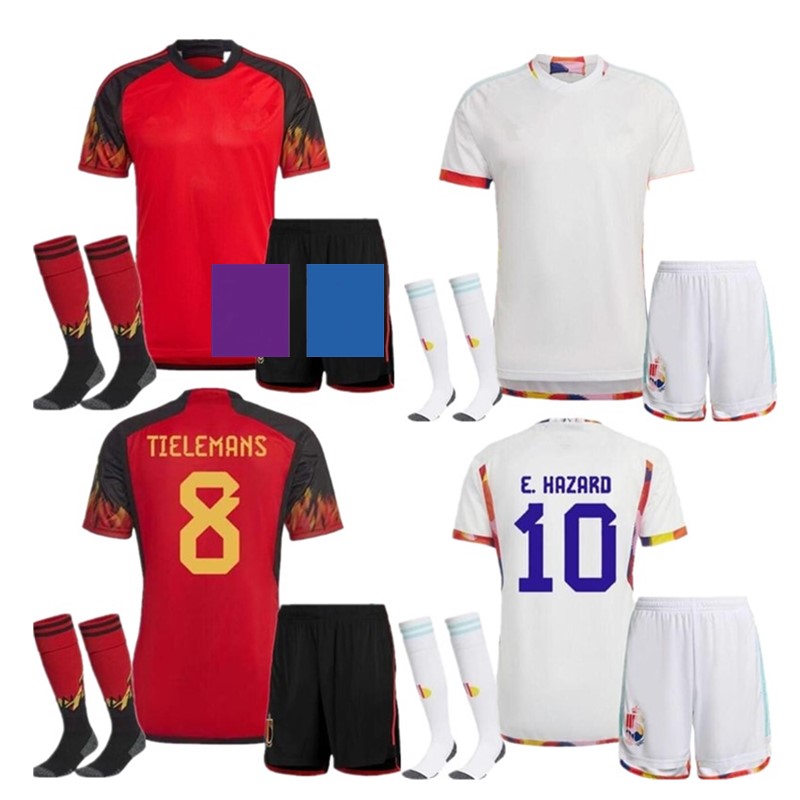2022 Belgiums soccer jerseys 2023 word cup E.HAZARD R.LUKAKU football shirts TIELEMANS DE BRUYNE jersey national team adult kit Maillot, Away
2022 Belgiums soccer jerseys 2023 word cup E.HAZARD R.LUKAKU football shirts TIELEMANS DE BRUYNE jersey national team adult kit Maillot, Away