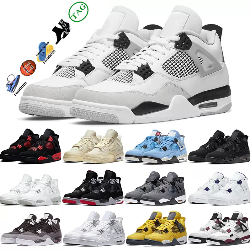 Jumpman 4 4s basketball shoes for man Black Cat Taupe Haze Desert Moss court purple Travis White Cement Oreo Sail Olivia Kim orange metallic Fire Red Bred DIY good
Jumpman 4 4s basketball shoes for man Black Cat Taupe Haze Desert Moss court purple Travis White Cement Oreo Sail Olivia Kim orange metallic Fire Red Bred DIY good