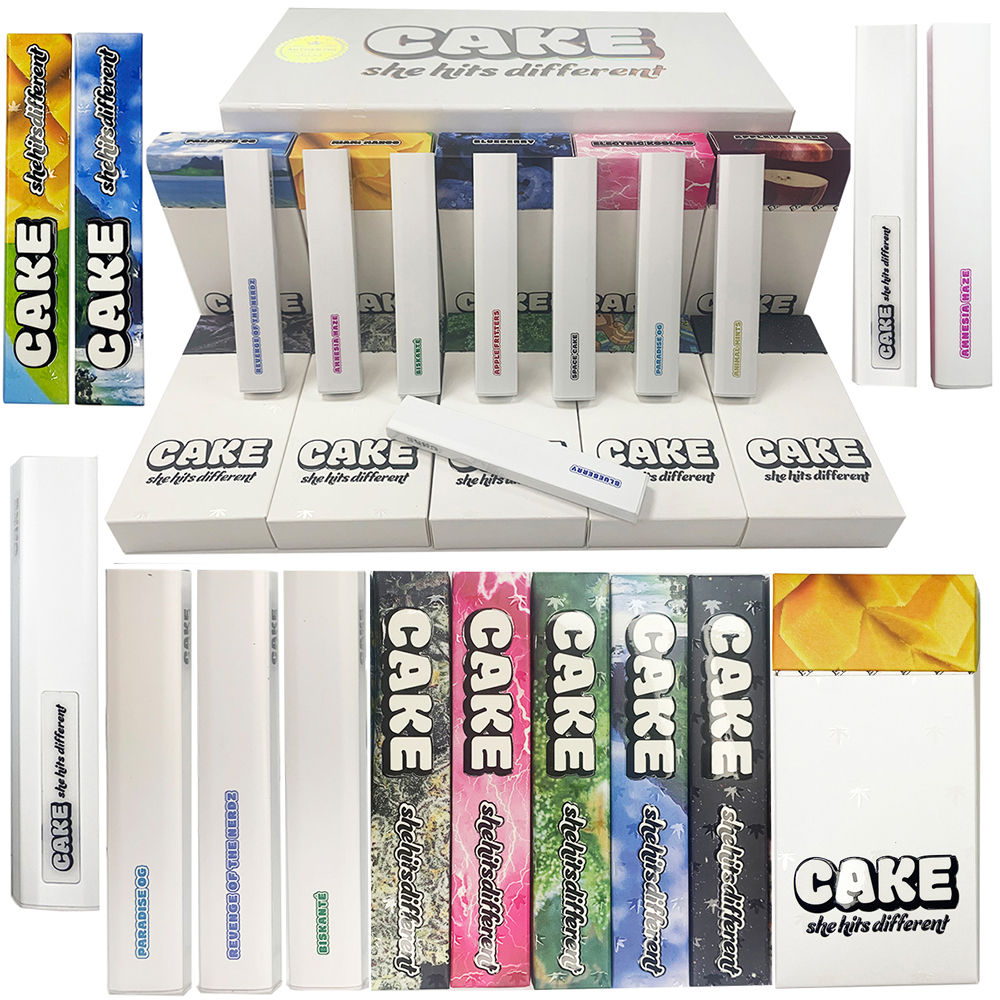 NEW 4th Generation Cake Disposable Vape Pens 280mah Rechargeable Battery 1.0ml Empty Vaporizer Pods Cartridges E cigarettes carts with packaging 10 flavors
NEW 4th Generation Cake Disposable Vape Pens 280mah Rechargeable Battery 1.0ml Empty Vaporizer Pods Cartridges E cigarettes carts with packaging 10 flavors