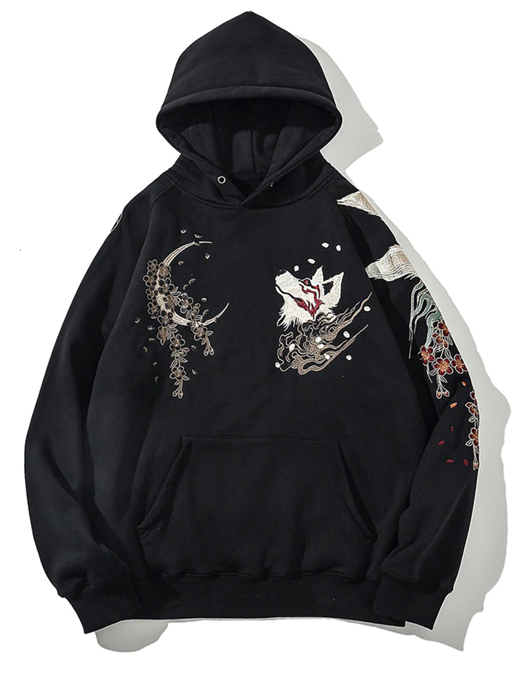 Women's Hoodies Sweatshirts Women Man Zip-up Harajuku Oversized Solid Pocket Hooded Autumn Long Sleeve Loose Chinese Jacket 221121