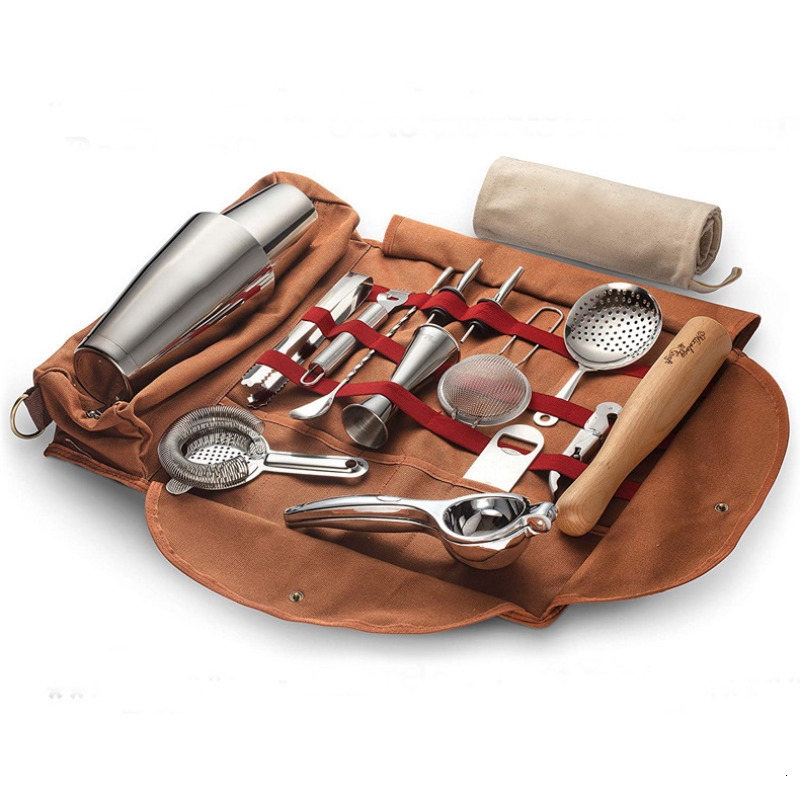 Wine Glasses Canvas Bar Tool Bag Bartender Kit Cocktail Shaker Set Portable Travel Bartending Whiskey Storage 221121
Wine Glasses Canvas Bar Tool Bag Bartender Kit Cocktail Shaker Set Portable Travel Bartending Whiskey Storage 221121