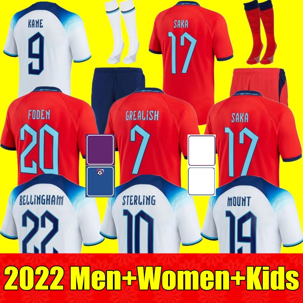 22 23 Angleterre FODEN ENG soccer jerseys 2022 KANE STERLING ENGlAND GREALISH RASHFORD MOUNT BELLINGHAM SAKA UK national Football shirt Men kids kit women uniform, Adult away+world cup patch
22 23 Angleterre FODEN ENG soccer jerseys 2022 KANE STERLING ENGlAND GREALISH RASHFORD MOUNT BELLINGHAM SAKA UK national Football shirt Men kids kit women uniform, Adult away+world cup patch