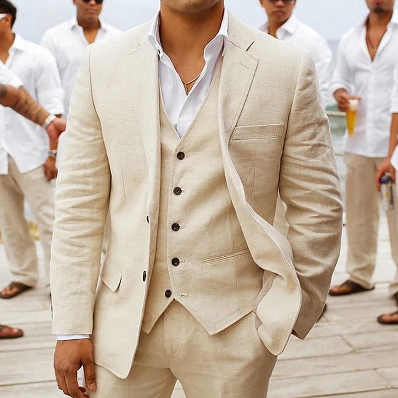 Mens Suits Blazers 3 piece Linen Summer Men for Wedding Groom Tuxedos Casual Beach Custom Man Suit Set Jacket Vest with Pants Fahion 221121, Royal blue
Mens Suits Blazers 3 piece Linen Summer Men for Wedding Groom Tuxedos Casual Beach Custom Man Suit Set Jacket Vest with Pants Fahion 221121, Royal blue