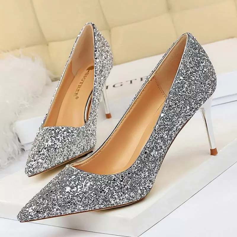 New Dress Shoes Women 7.5cm Thin High Heel Pumps Bridal Bling Sparkly Heels Lady Party Fashion Glitter Wedding Plus Size, Red 7cm heels
New Dress Shoes Women 7.5cm Thin High Heel Pumps Bridal Bling Sparkly Heels Lady Party Fashion Glitter Wedding Plus Size, Red 7cm heels