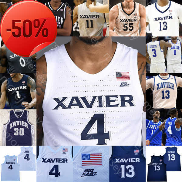2022 Custom Xavier Basketball Jersey NCAA College 4 Tyrique Jones 13 Naji Marshall 32 Zach Freemantle 11 Dwon Odom 22 Dieonte Miles, Navy ii
2022 Custom Xavier Basketball Jersey NCAA College 4 Tyrique Jones 13 Naji Marshall 32 Zach Freemantle 11 Dwon Odom 22 Dieonte Miles, Navy ii