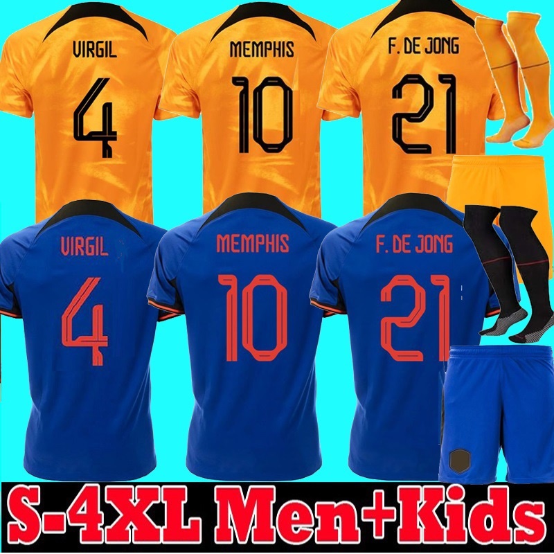 Netherlands MEMPHIS soccer jerseys 2022 DE JONG Holland DE LIGT WIJNALDUM VAN DIJK PROMES 222 23 football shirt BERGWIJN men kids kit socks 16-4XL, Away+patch
Netherlands MEMPHIS soccer jerseys 2022 DE JONG Holland DE LIGT WIJNALDUM VAN DIJK PROMES 222 23 football shirt BERGWIJN men kids kit socks 16-4XL, Away+patch