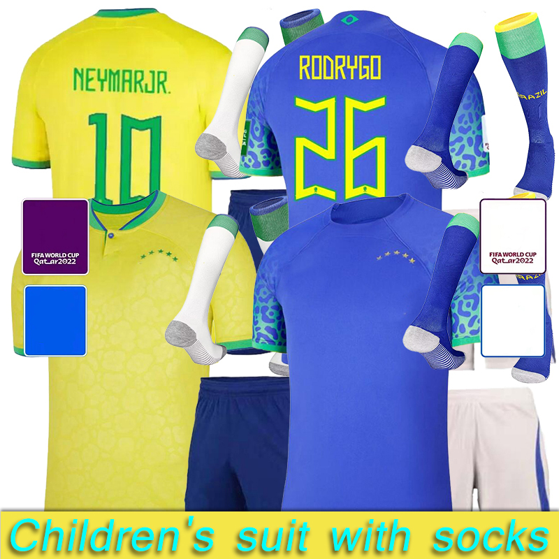 22 23 soccer jerseys Camiseta de futbol BRUNO G.BRAZILS RAPHINHA COUTINHO football shirt JESUS VINI JR. PELE CASEMIRO brasils maillots Kit Children's suit with socks, White
22 23 soccer jerseys Camiseta de futbol BRUNO G.BRAZILS RAPHINHA COUTINHO football shirt JESUS VINI JR. PELE CASEMIRO brasils maillots Kit Children's suit with socks, White