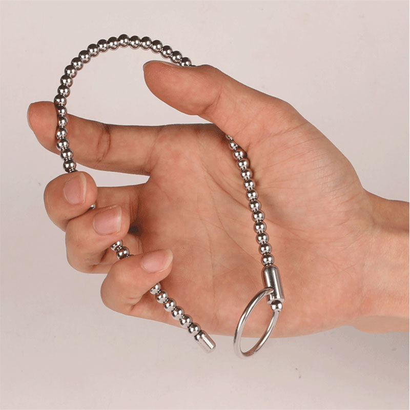 Adult Toys Stainless Steel Penis Plug Urethral Sound Beads Catheter Sounding Rod Insert Mens Fetish Sex For Men Dilator 221121