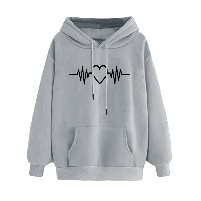 Women's Hoodies Sweatshirts Autumn Winter Print Fleece Hoodie Sweater Women Fashion Loose Long Sleeve Warm Tops Casual Multicolor Hooded Pocket P