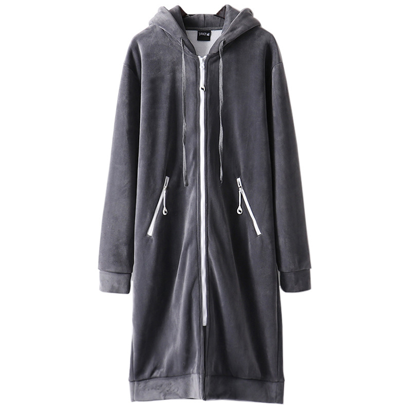 Women's Hoodies Sweatshirts Autumn Thick Warm Hooded Basic Coats Women Casual Loose Lady Winter Long Black Fleece Femme 221121