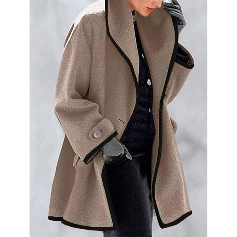 Women's Wool Blends Winter Woman Coat Fashion Korean Preppy Style Retro Versatile Windbreaker Casual Warm Woolen Oversize Manteau Femme Hiver 221