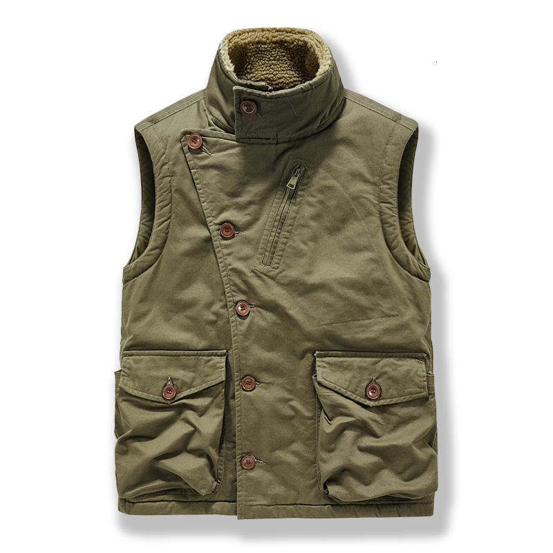 Men's Vests Autumn Military Vest Men Stand Collar Fashion Side Bottons Thick Warm Fleece Jacket Sleeveless Plus Size 6XL 221121, Navy blue
Men's Vests Autumn Military Vest Men Stand Collar Fashion Side Bottons Thick Warm Fleece Jacket Sleeveless Plus Size 6XL 221121, Navy blue
