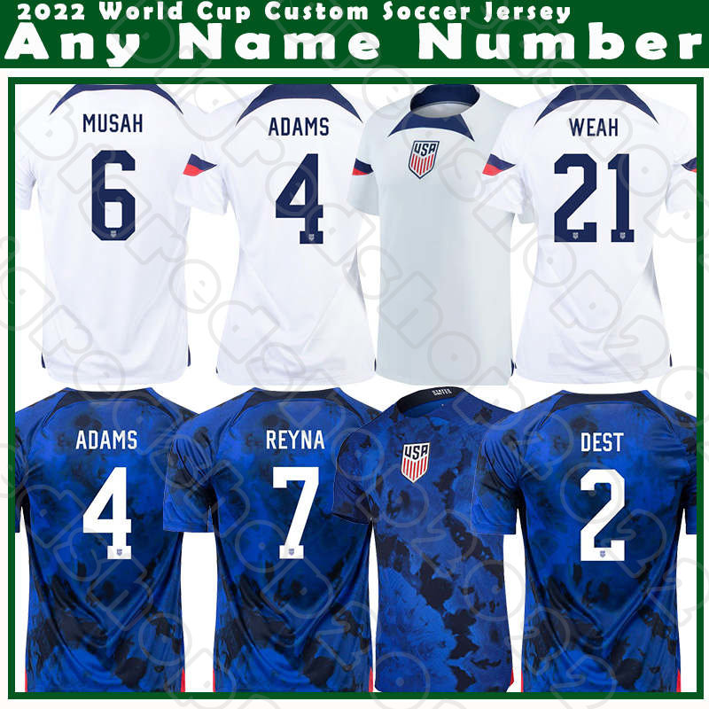 2022 PULISIC DEST MCKENNIE Soccer Jerseys AARONSON MUSAH usAS MORGAN LLOYD Rose Lavelle America Football Shirt United States LLETGET MEN KIDS SETS KITS, Women jesey(meiguo)
2022 PULISIC DEST MCKENNIE Soccer Jerseys AARONSON MUSAH usAS MORGAN LLOYD Rose Lavelle America Football Shirt United States LLETGET MEN KIDS SETS KITS, Women jesey(meiguo)