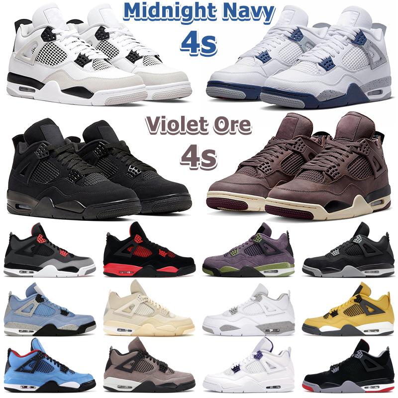 Jumpman 4 Basketball Shoes Men Women 4s Midnight Navy Violet Ore Military Black Cat Red Thunder University Blue Sail Canvas Mens Trainers, 20
Jumpman 4 Basketball Shoes Men Women 4s Midnight Navy Violet Ore Military Black Cat Red Thunder University Blue Sail Canvas Mens Trainers, 20