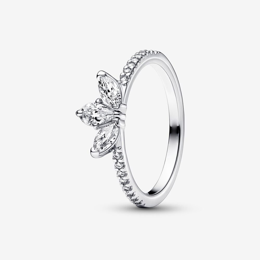 925 Sterling Silver Sparkling Herbarium Cluster Ring Fit P Jewelry Engagement Wedding Lovers Fashion Ring For Women