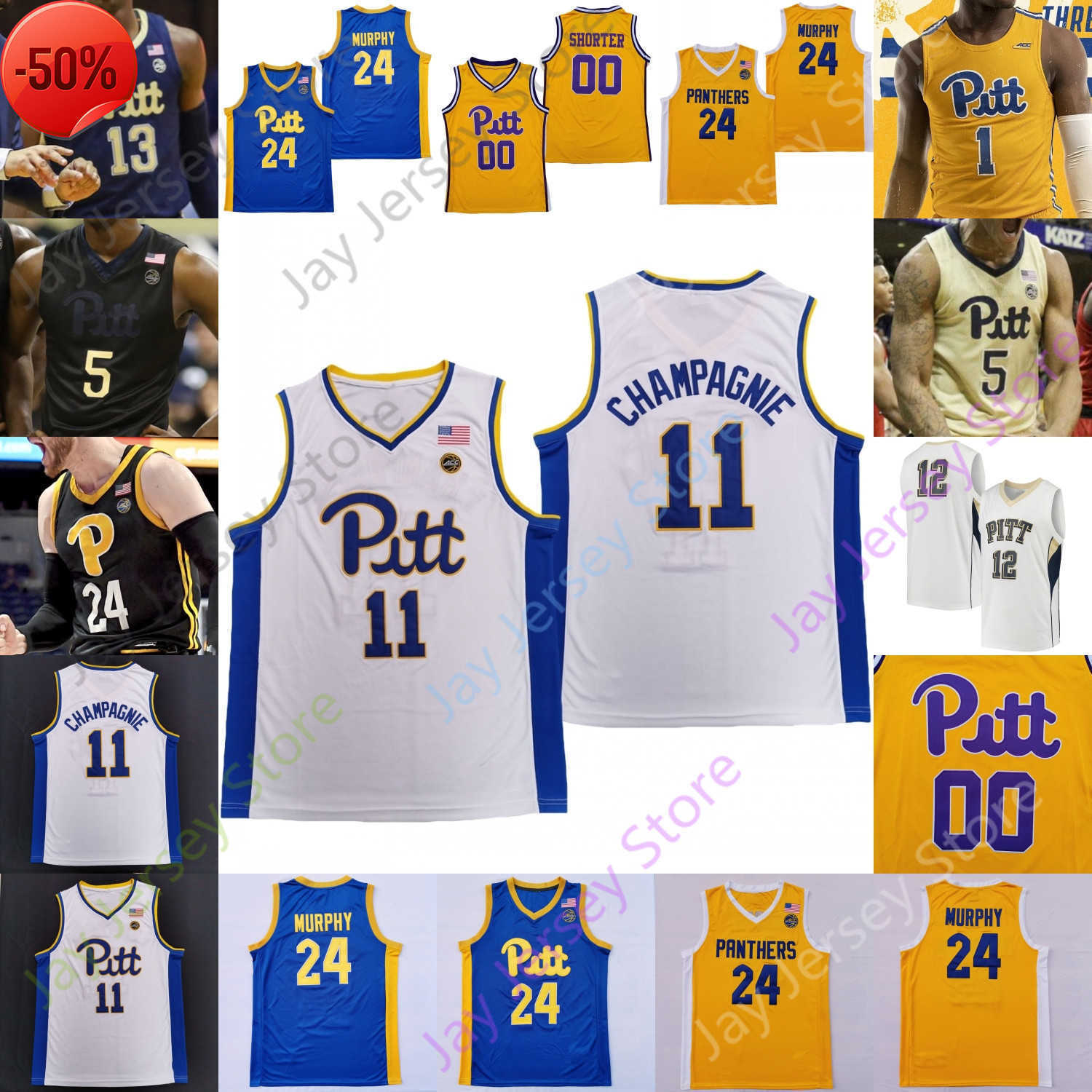 Pittsburgh Panthers Basketball Jersey NCAA College John Hugley William Jeffress Jr Femi Odukale Jamarius Burton Nate Santos Daniel Oladapo, Blue 2019
Pittsburgh Panthers Basketball Jersey NCAA College John Hugley William Jeffress Jr Femi Odukale Jamarius Burton Nate Santos Daniel Oladapo, Blue 2019