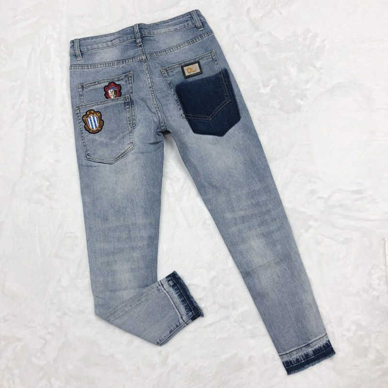 Puls szie mens jeans casual trousers dg designer pants patch embroidery Higher version fashion Jeans, Light blue
Puls szie mens jeans casual trousers dg designer pants patch embroidery Higher version fashion Jeans, Light blue