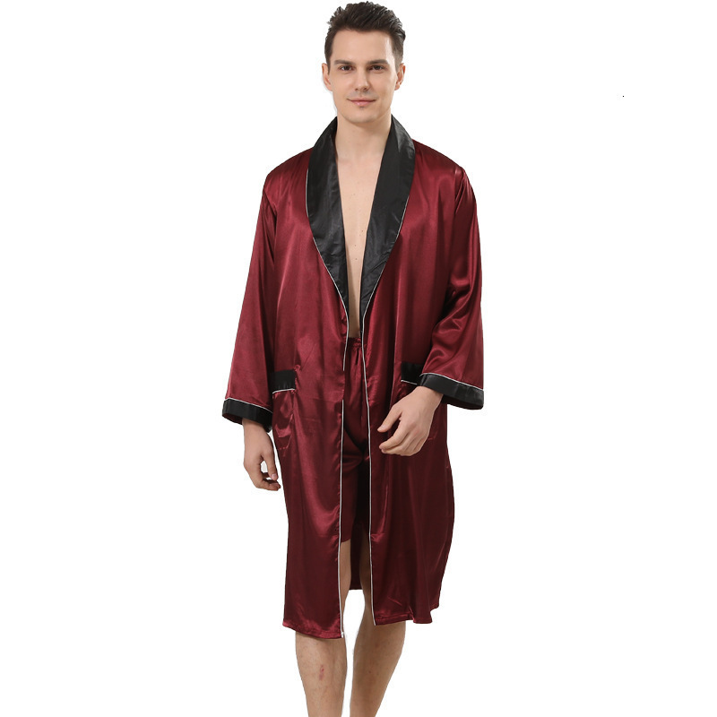 Men s Sleepwear Red Color Silk Nightgown Shorts Two piece Suit for Spring and Summer Long sleeved Plus Size Robe Sets Men 221119, Gold
Men s Sleepwear Red Color Silk Nightgown Shorts Two piece Suit for Spring and Summer Long sleeved Plus Size Robe Sets Men 221119, Gold