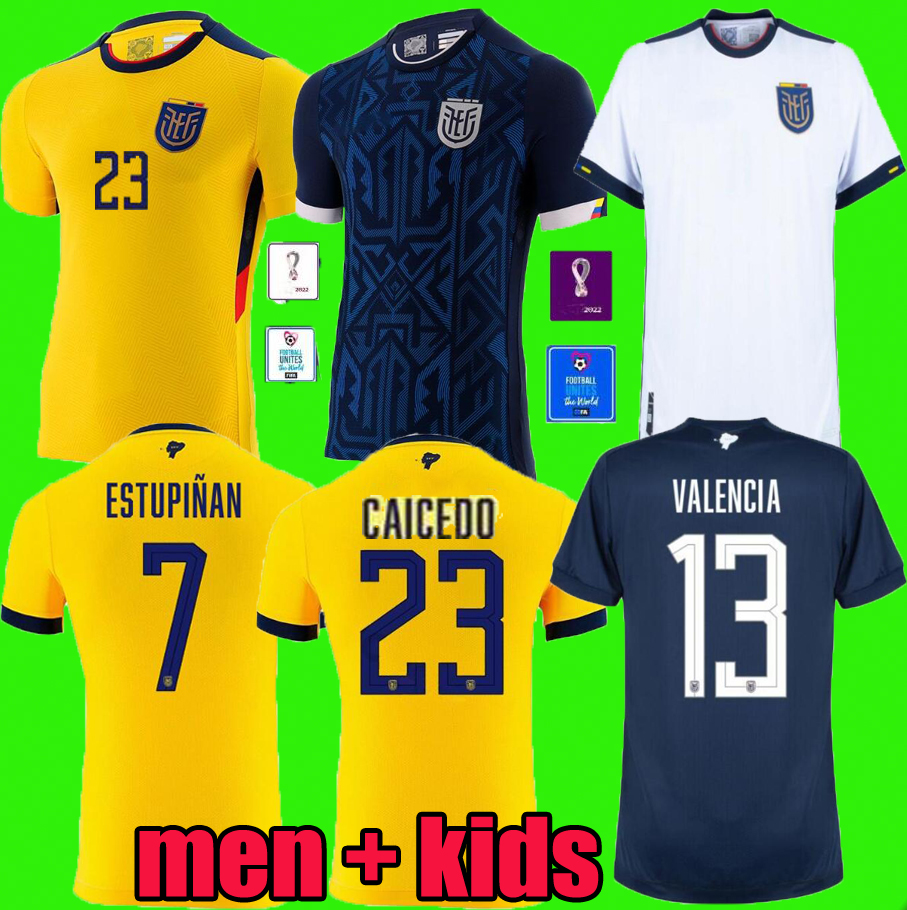 2022 Ecuador Soccer Jerseys CAICEDO Valencia 22/23 Home Yellow HINCAPIE J. Cifuentes PLATA Away Estrada CAICEDO Estupinan National Team Football Shirt player fans
2022 Ecuador Soccer Jerseys CAICEDO Valencia 22/23 Home Yellow HINCAPIE J. Cifuentes PLATA Away Estrada CAICEDO Estupinan National Team Football Shirt player fans