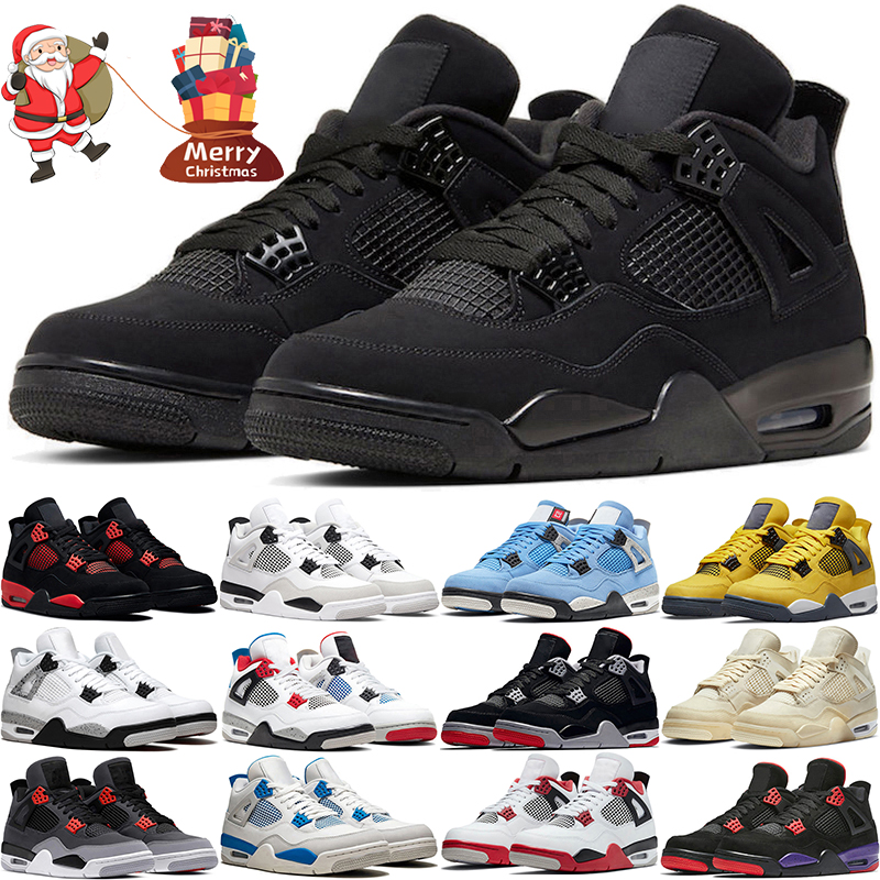 4 4s retro Black Cat Basketball Shoes University Blue Red Thunder Sail Infrared White Oreo Cactus Jack Shimmer Cool Grey Bred mens trainer, # 12
4 4s retro Black Cat Basketball Shoes University Blue Red Thunder Sail Infrared White Oreo Cactus Jack Shimmer Cool Grey Bred mens trainer, # 12