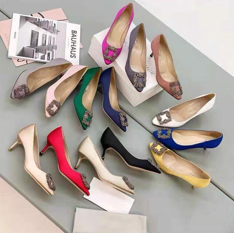 Designer Women's High Heels Dress Shoes Party Pumps Women Ladies Sandals Fashion Sexy Rhinestone Pointed Toe Satin Leather Glitter Wedding Bride Shoes With Box
Designer Women's High Heels Dress Shoes Party Pumps Women Ladies Sandals Fashion Sexy Rhinestone Pointed Toe Satin Leather Glitter Wedding Bride Shoes With Box